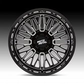 Moto Metal MO809 Stinger Machined Gloss Black Custom Truck Wheels 3